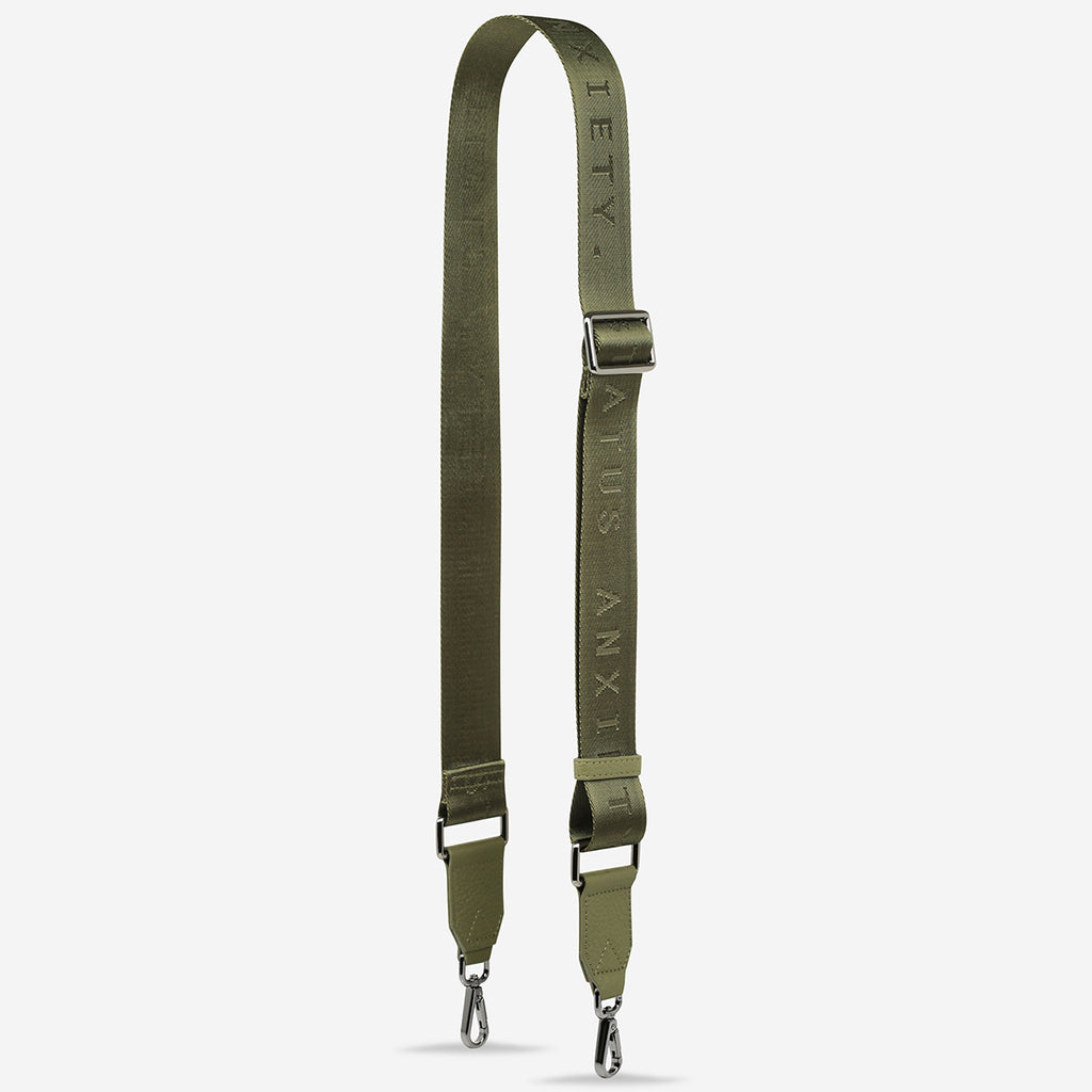 Medium Khaki Webbed Strap | Status Anxiety®