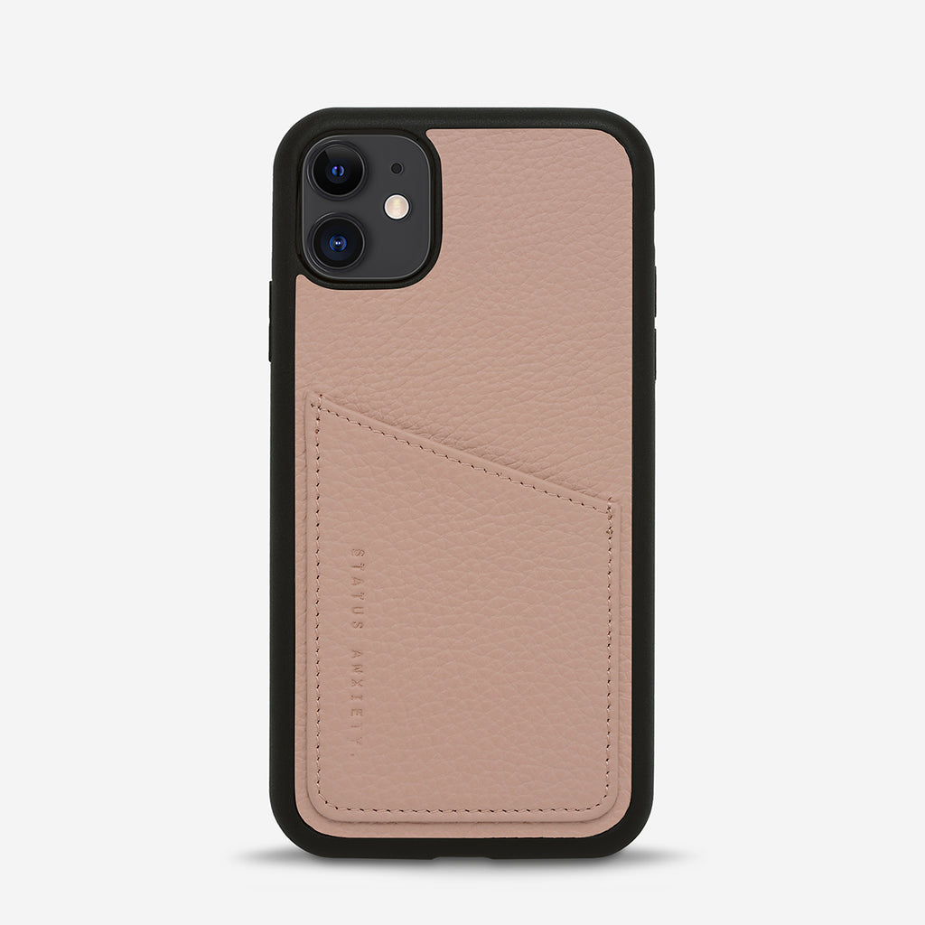 Who's Who Dusty Pink Leather Phone Cases | Status Anxiety®