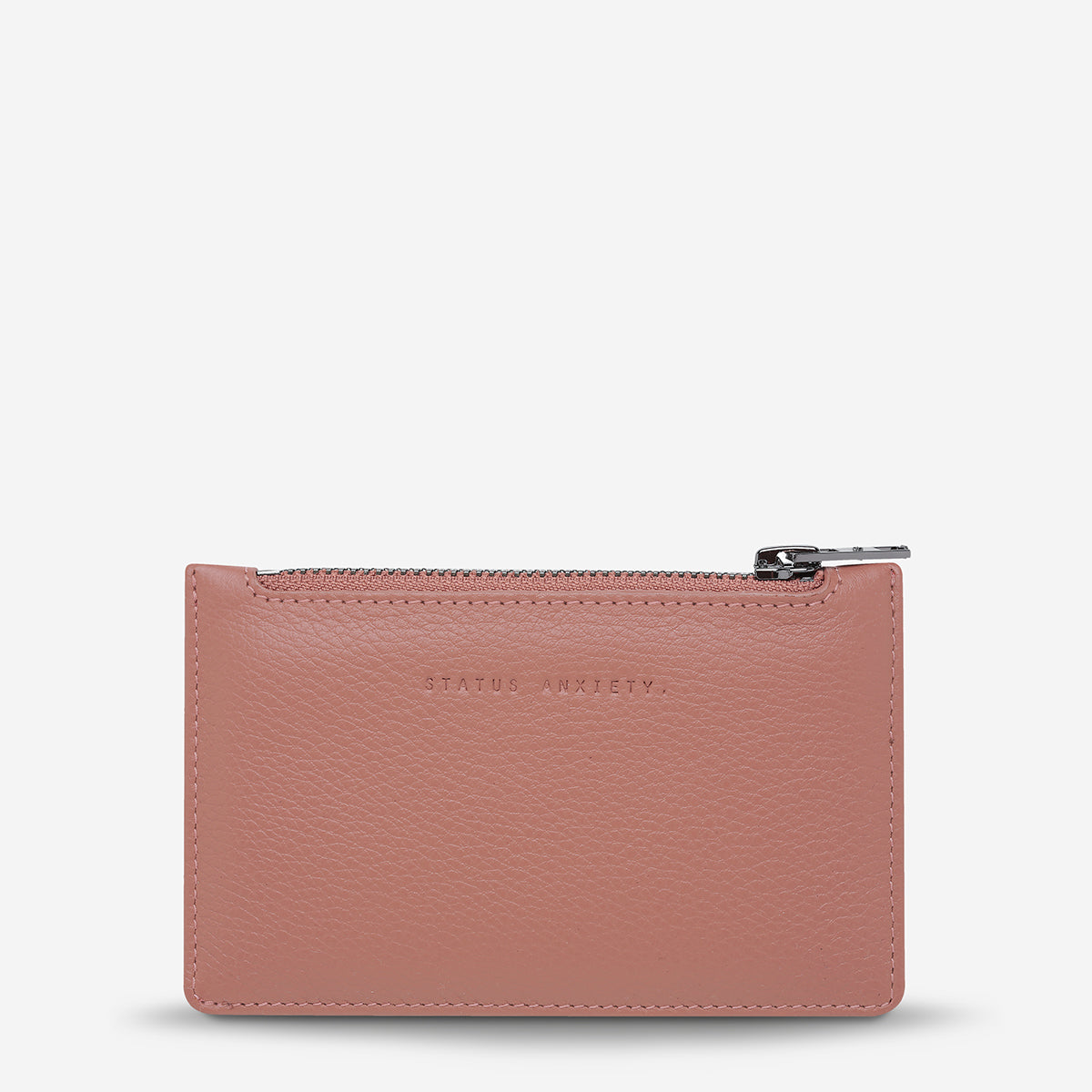 Avoiding Things Women's Dusty Rose Leather Wallet | Status Anxiety®