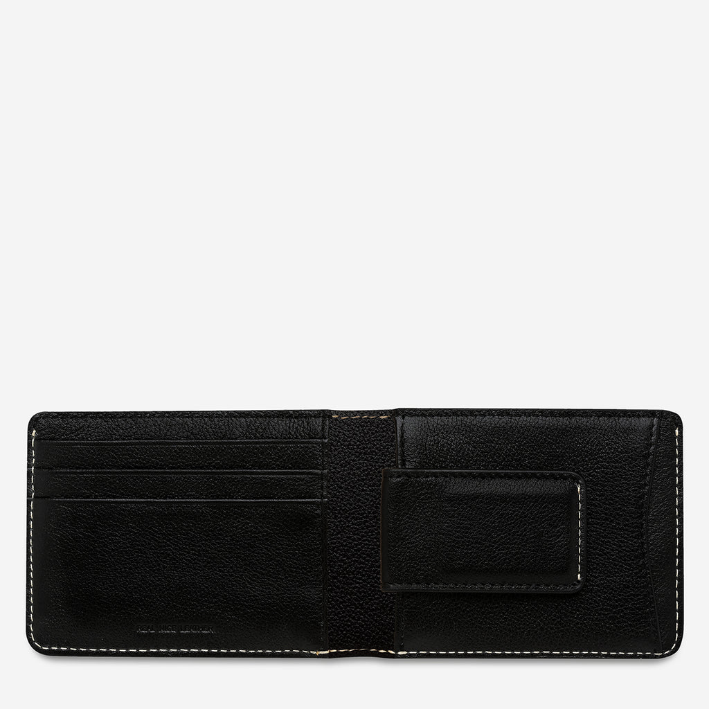 Ethan Men's Slim Black Leather Wallet | Status Anxiety® Official