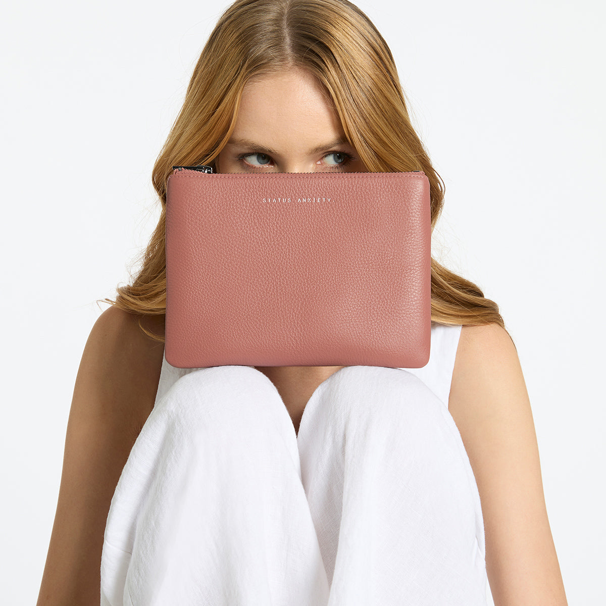 Dusty sale rose clutch