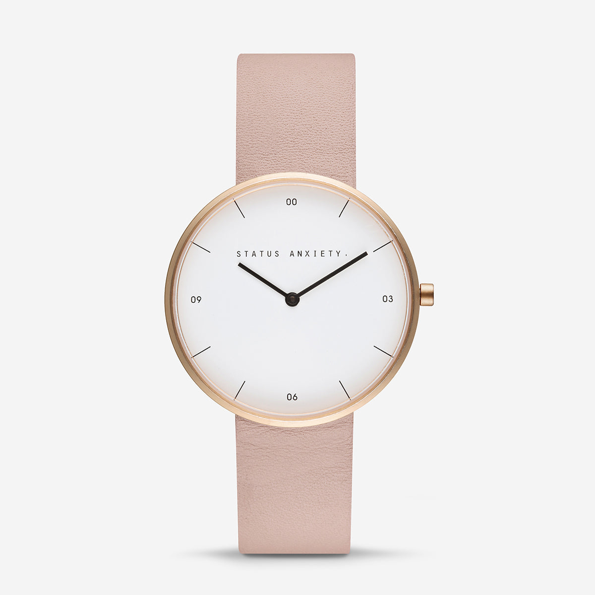 Minimalistic T-Bar Female Blush Chronograph Stainless Steel Watch 2520 –  Just In Time